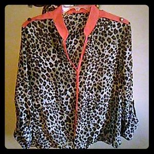 Leopard Print Blouse